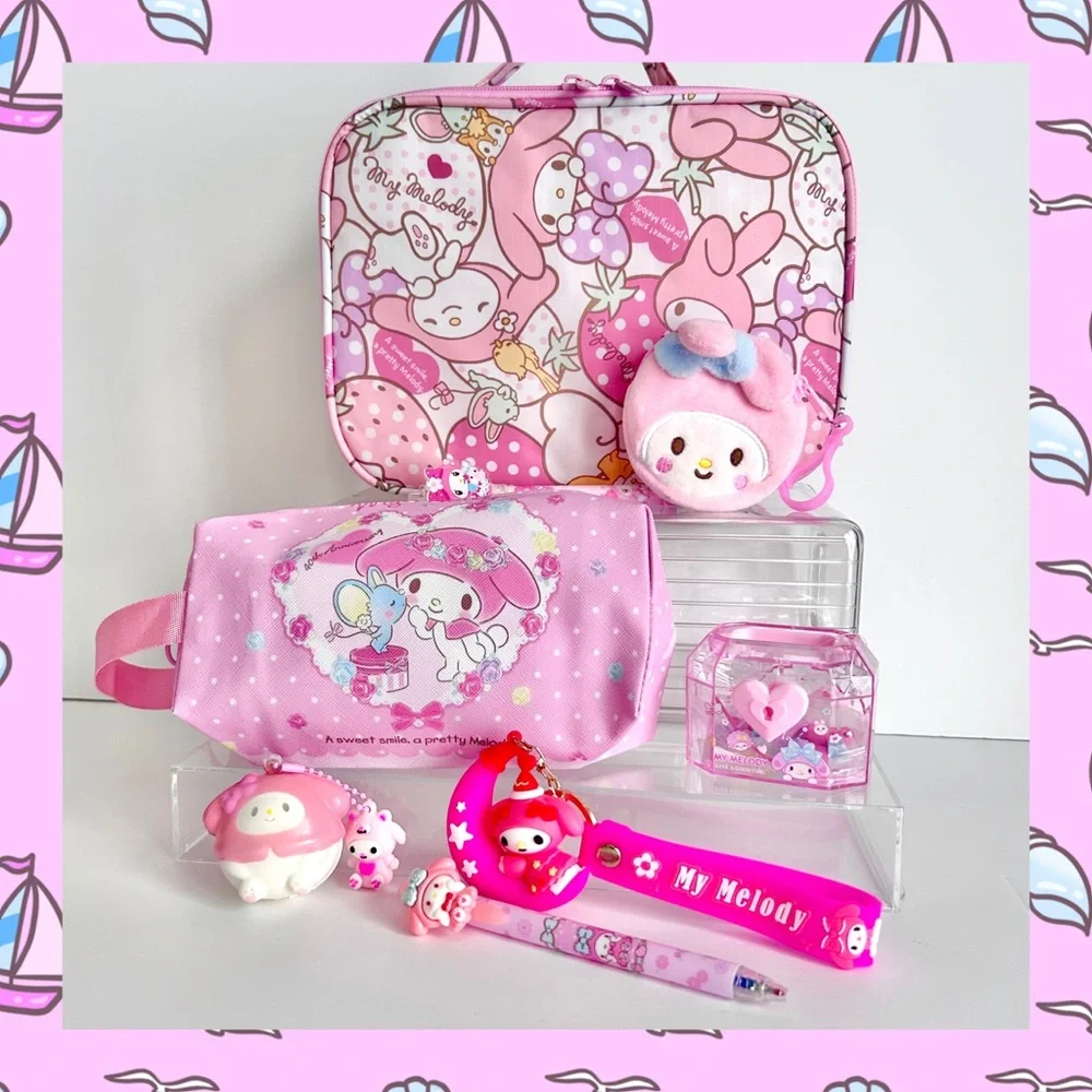 💝(MY328) My Melody Adorable 7-Piece Beauty Case Bundle!